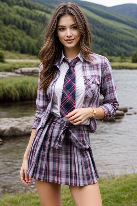 Plaid School Dress By Stable Yogi - AiTool.ai