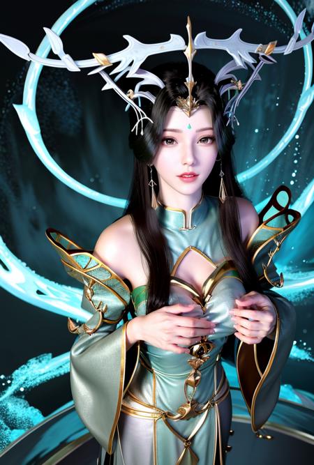 这个虚拟人有点像柳神[国漫女神系列] This virtual girl looks a bit like Liu Shen [Chinese comic goddess]